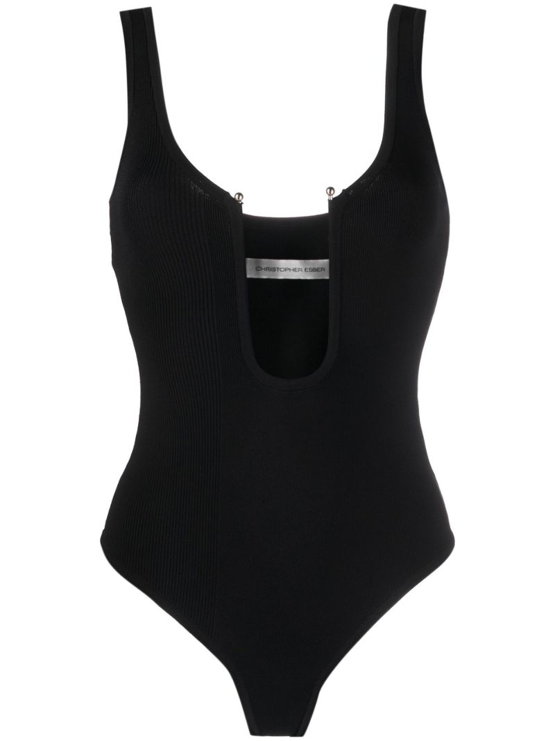 Black Orbit U-neck Bodysuit