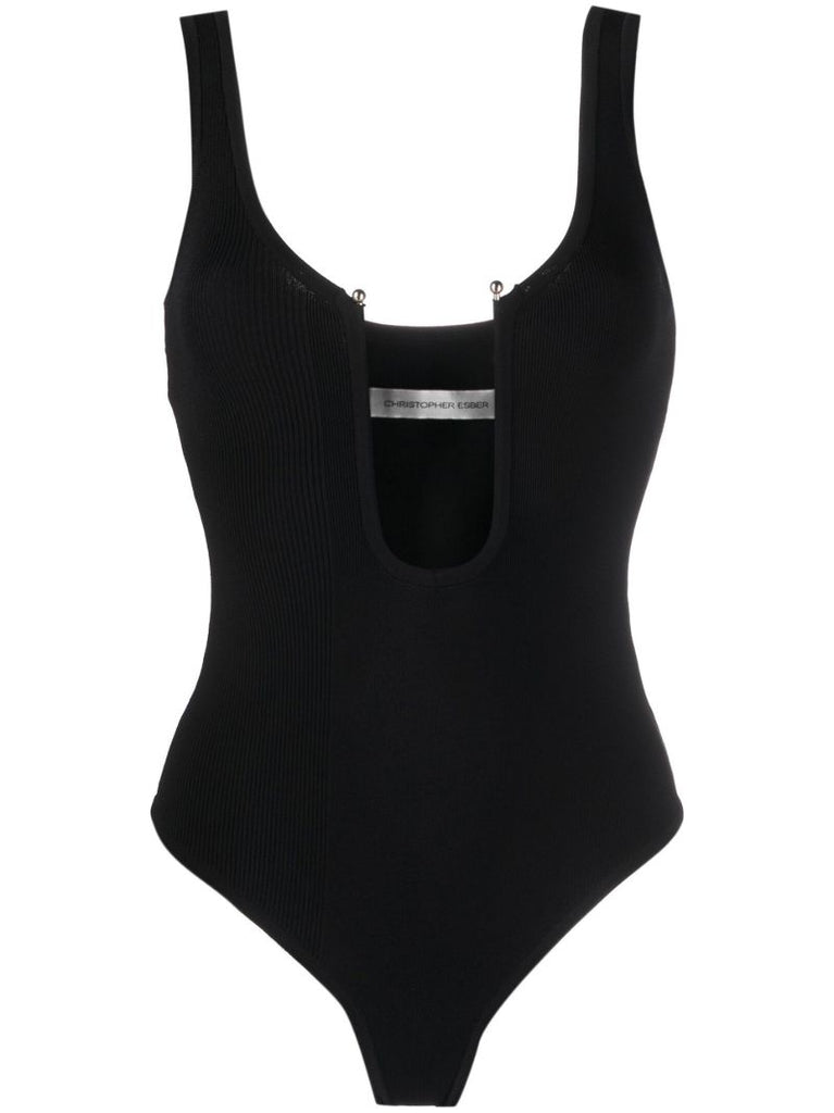 Black Orbit U-neck Bodysuit