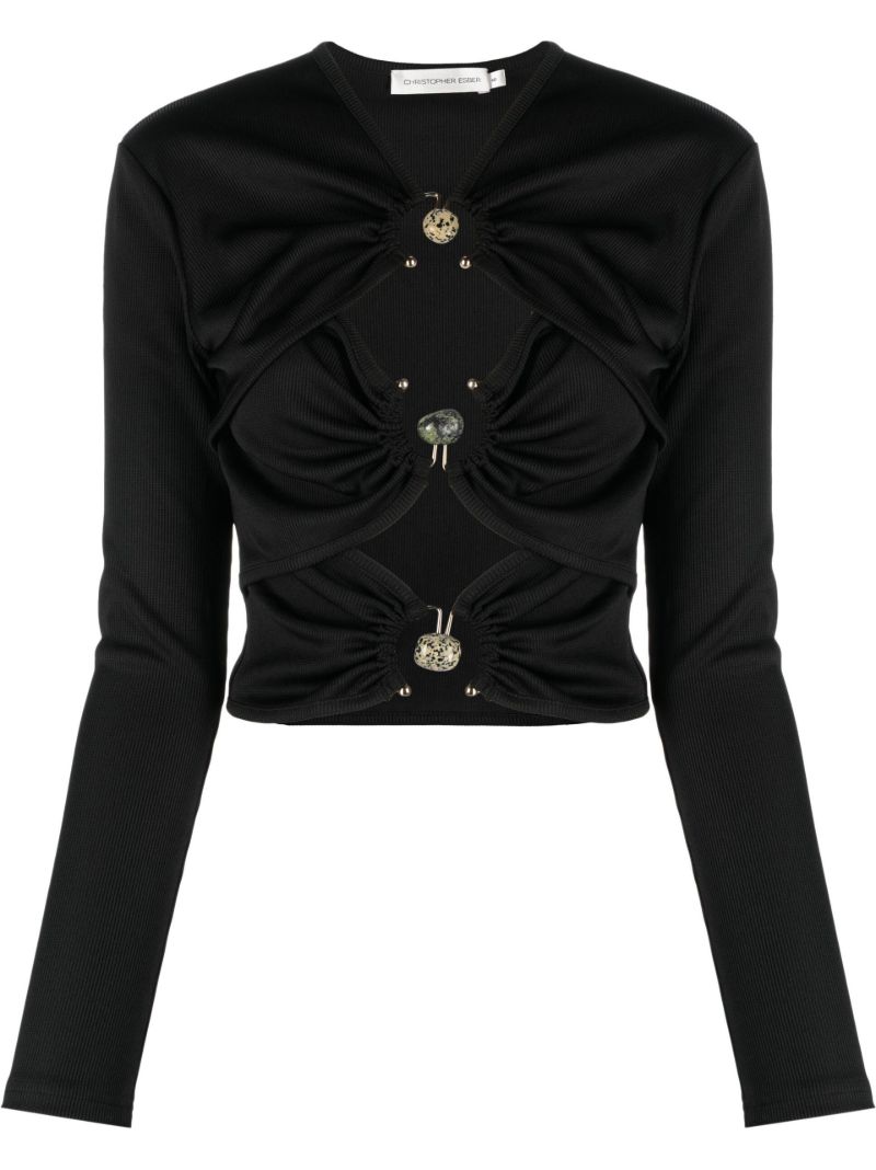 Black Multi-orbit Long-sleeved Top