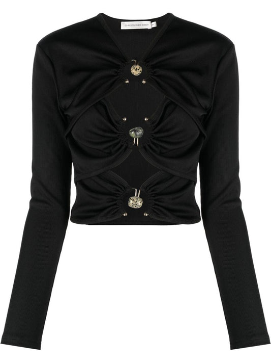 Black Multi-orbit Long-sleeved Top