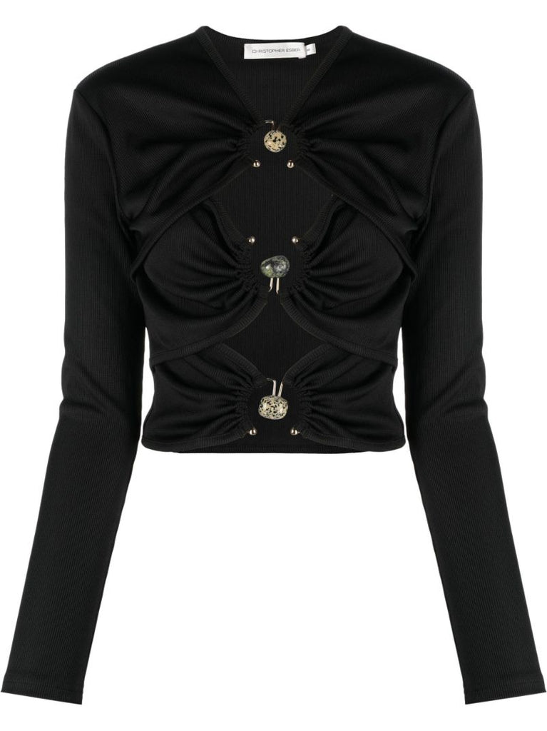 Black Multi-orbit Long-sleeved Top