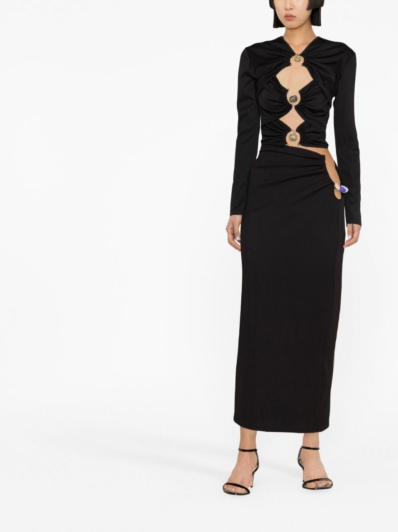 Black Multi-orbit Long-sleeved Top