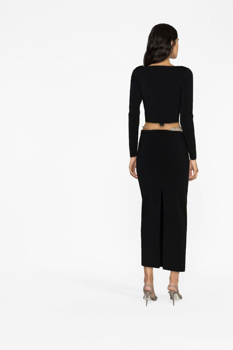 Black Crystal Lattice Top