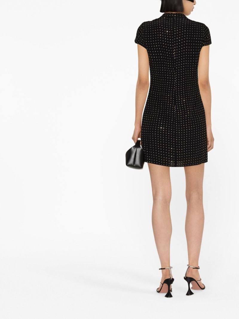 Black Gibson Crystal Mini Dress