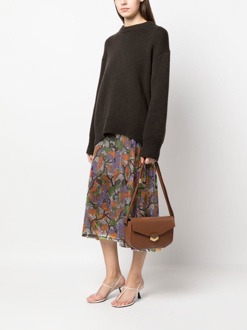 Brown London Leather Crossbody Bag