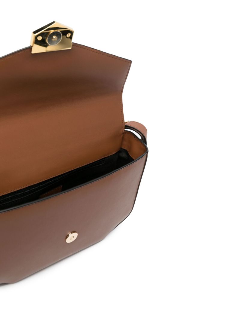 Brown London Leather Crossbody Bag