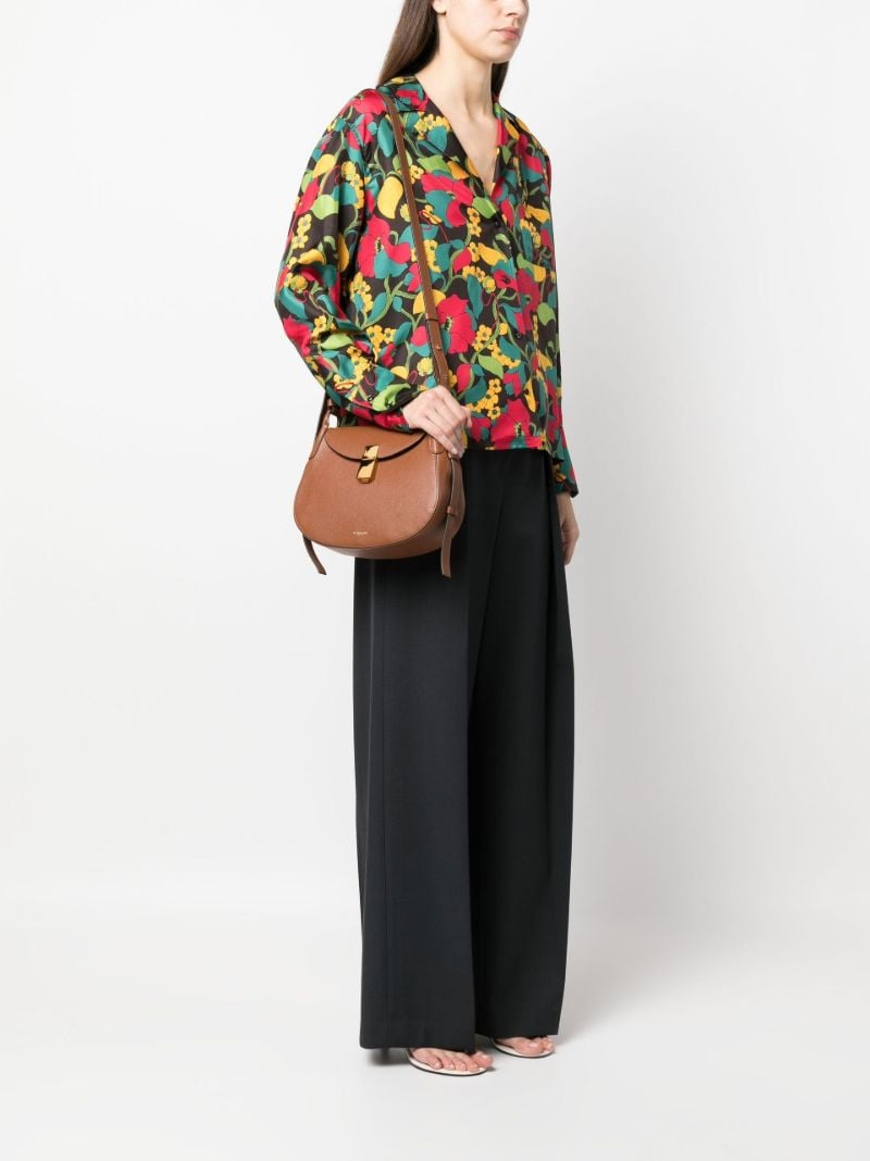 Brown Lausanne Leather Cross Body Bag