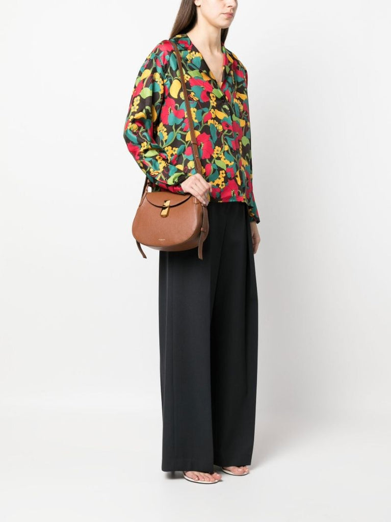 Brown Lausanne Leather Cross Body Bag
