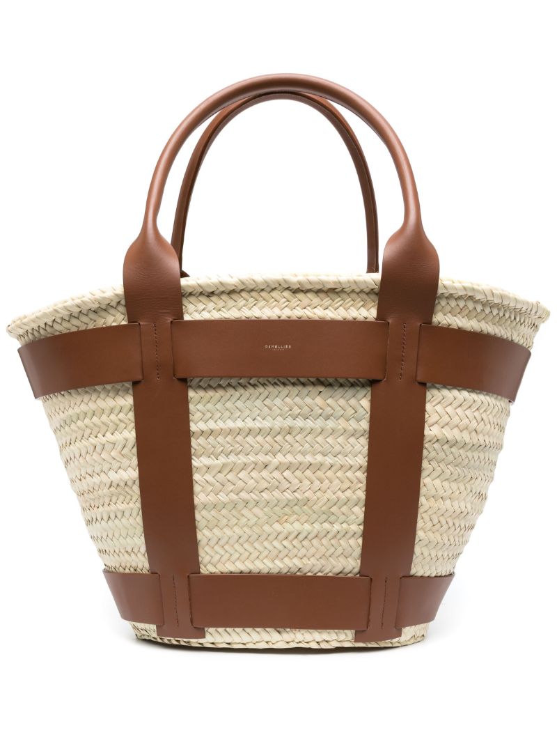 Neutral Santorini Maxi Raffia Tote Bag