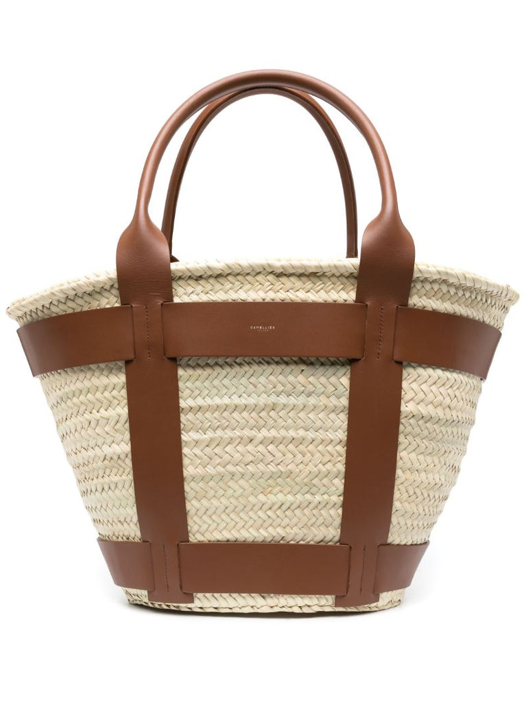 Neutral Santorini Maxi Raffia Tote Bag
