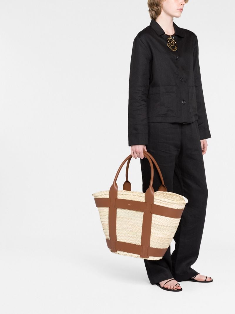 Neutral Santorini Maxi Raffia Tote Bag