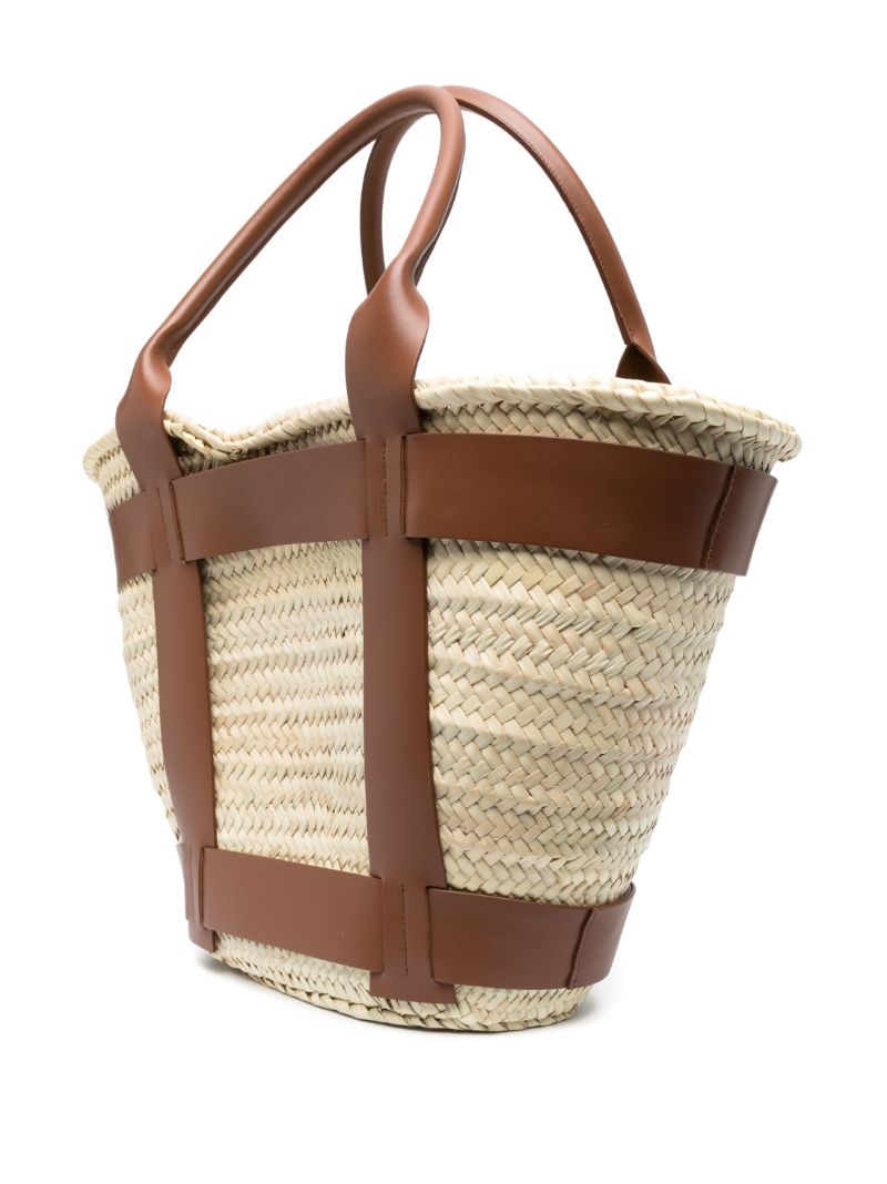 Neutral Santorini Maxi Raffia Tote Bag