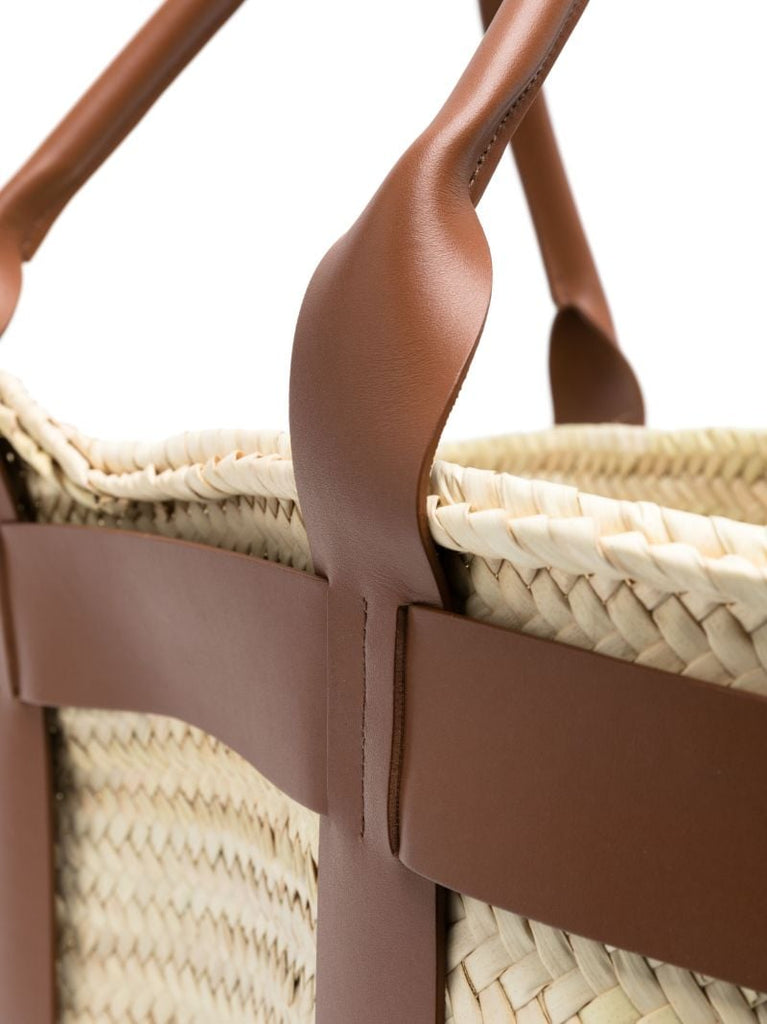 Neutral Santorini Maxi Raffia Tote Bag