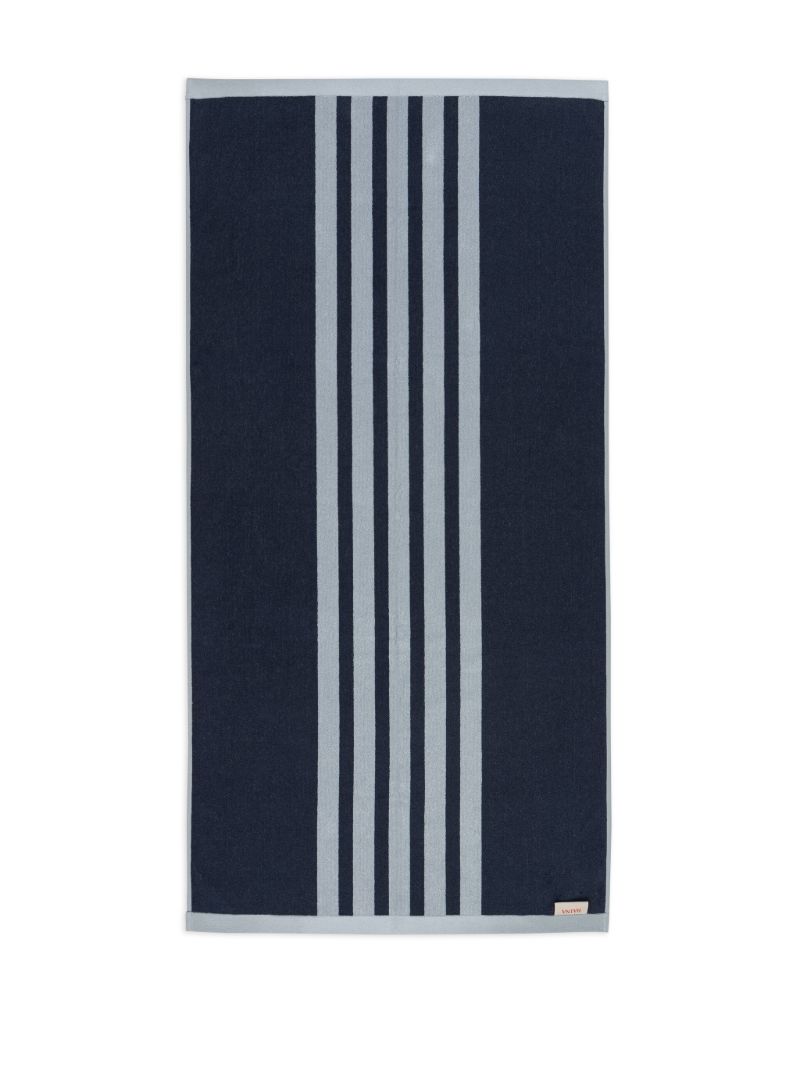 Blue Striped Organic Cotton Towel Set