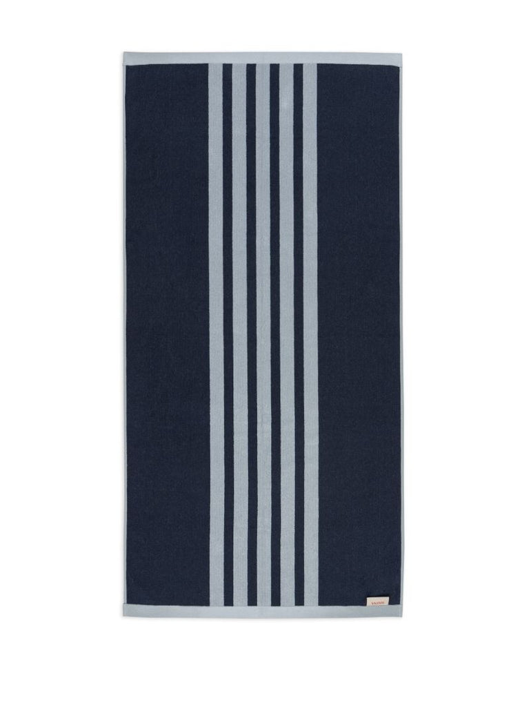 Blue Striped Organic Cotton Towel Set