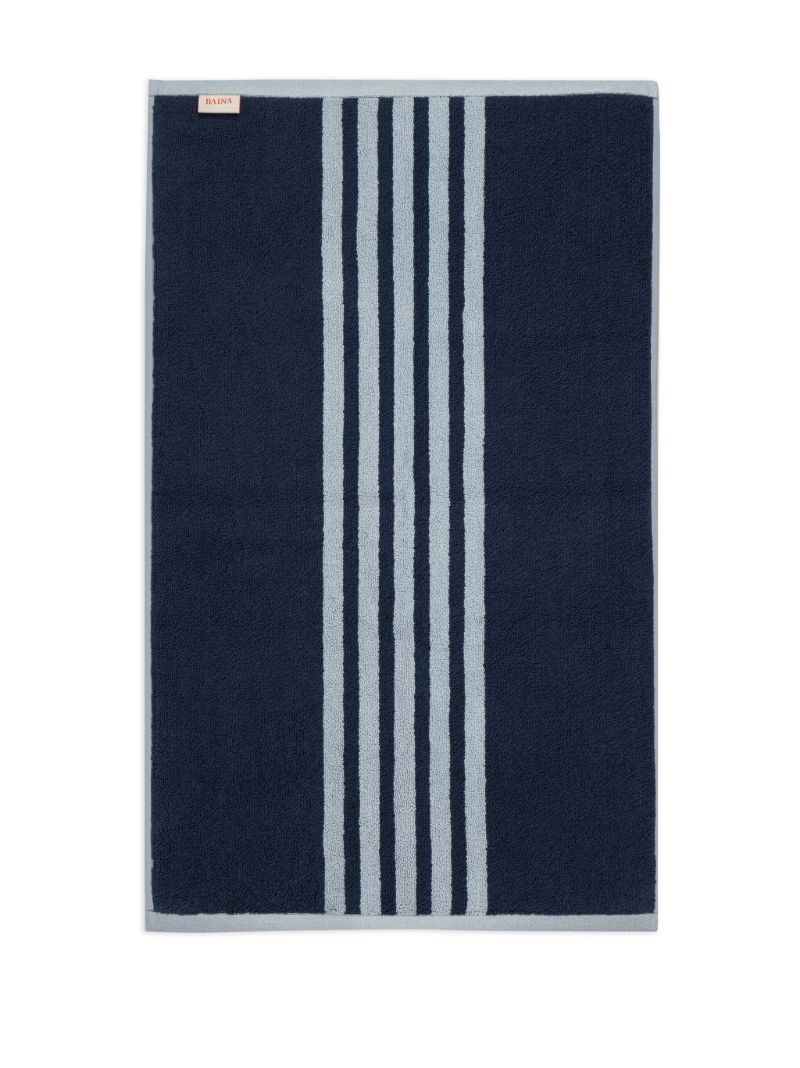 Blue Striped Organic Cotton Towel Set