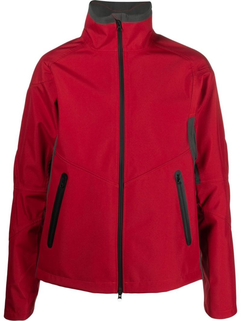 Red Scheleton Zip-fastening Jacket