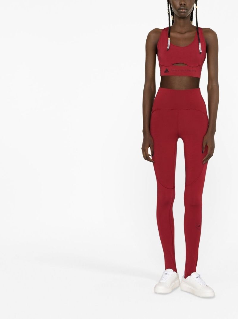 Red Truestrength Yoga Sports Bra