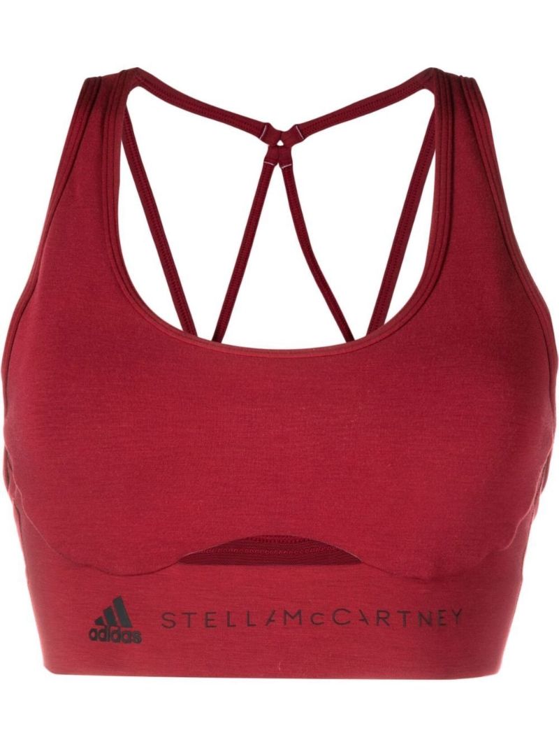 Red Truestrength Yoga Sports Bra