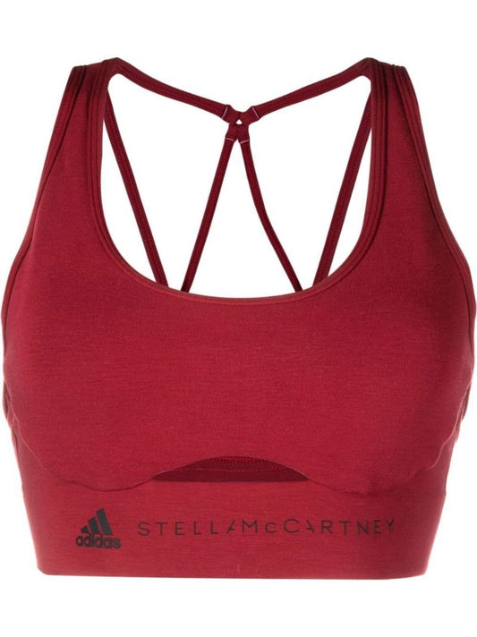 Red Truestrength Yoga Sports Bra