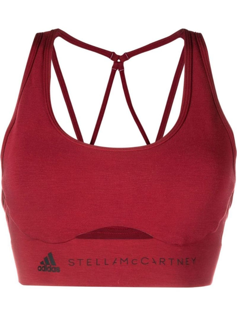 Red Truestrength Yoga Sports Bra
