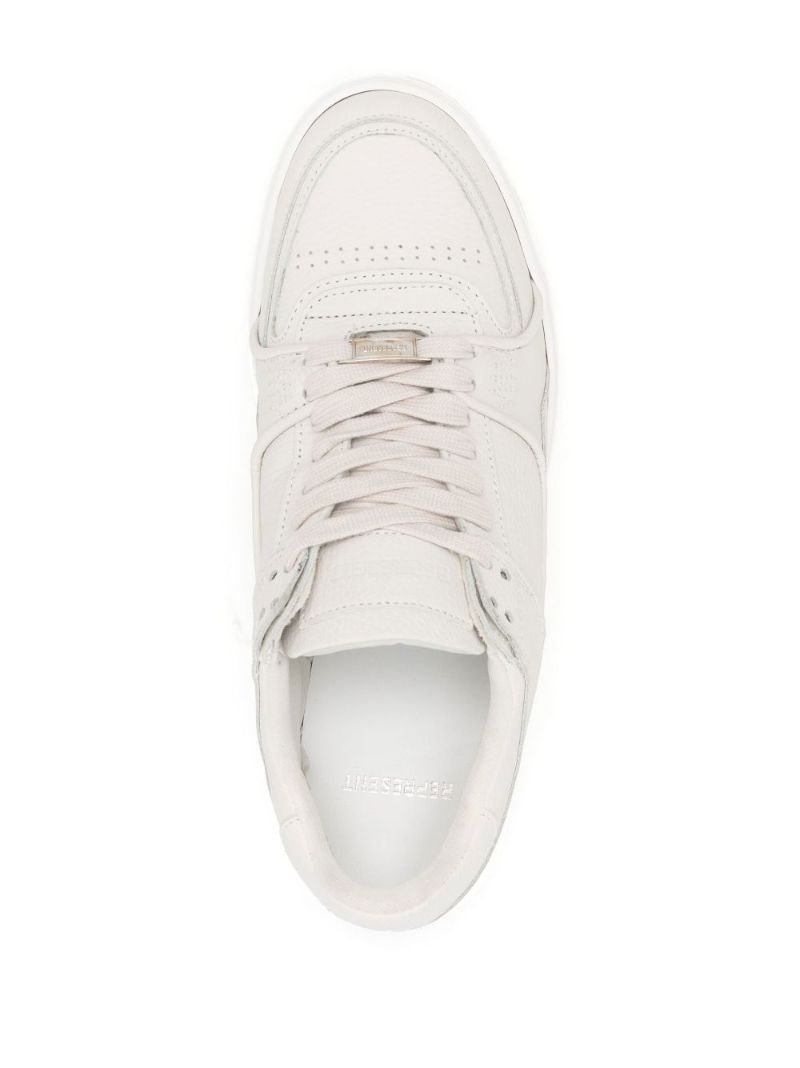 White Apex Low-top Leather Sneakers