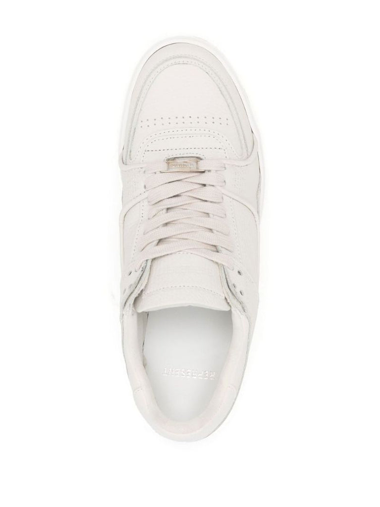 White Apex Low-top Leather Sneakers