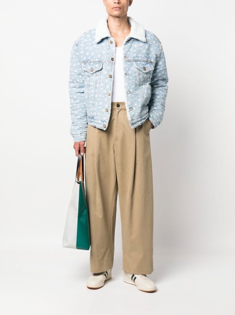 Blue Star-jacquard Denim Jacket