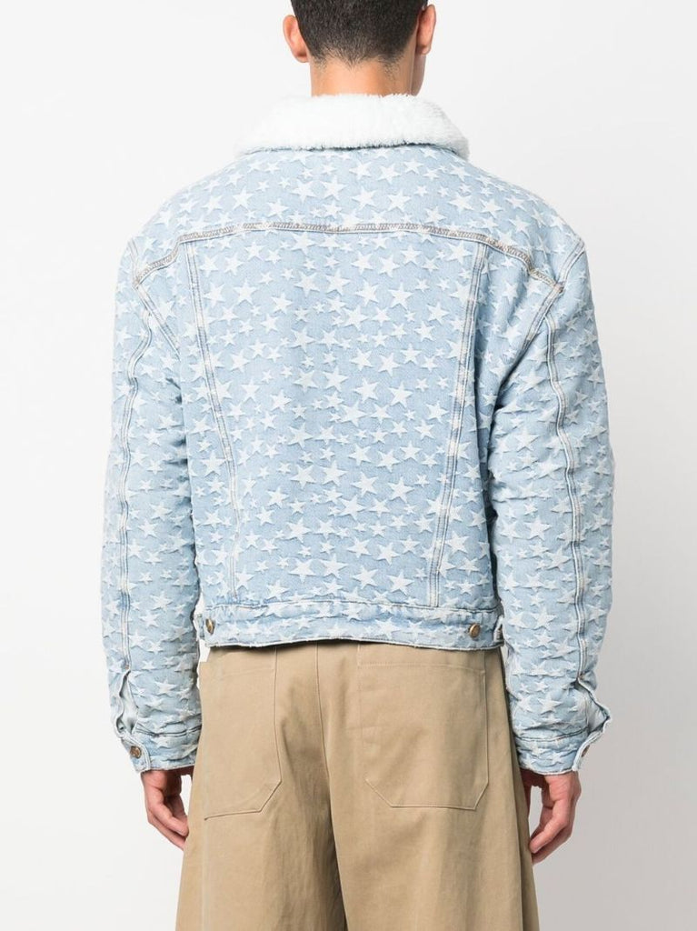 Blue Star-jacquard Denim Jacket