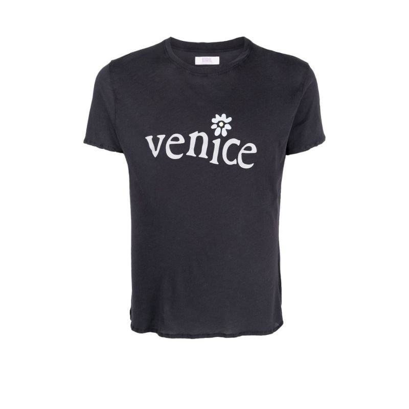 Black Venice Printed T-shirt