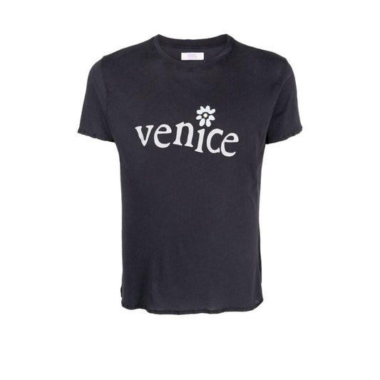Black Venice Printed T-shirt