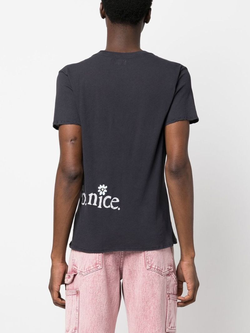 Black Venice Printed T-shirt