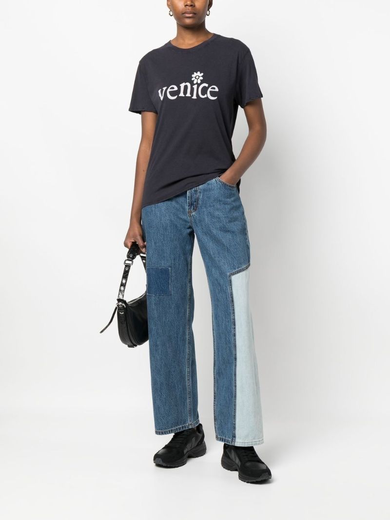 Black Venice Printed T-shirt