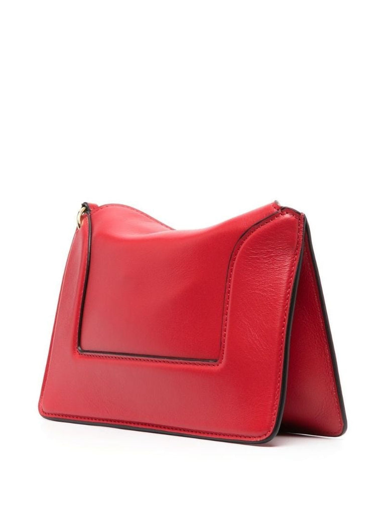 Red Penelope Mini Leather Shoulder Bag