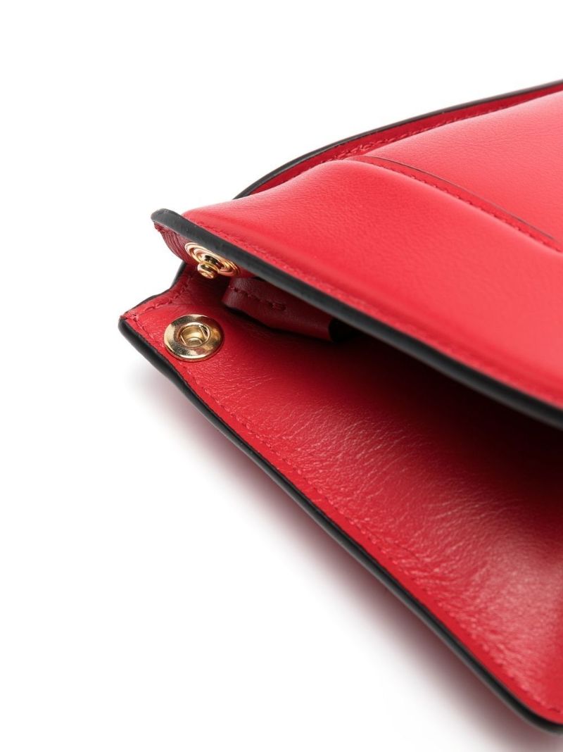 Red Penelope Mini Leather Shoulder Bag