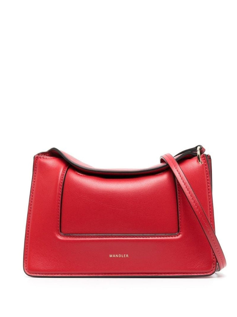 Red Penelope Mini Leather Shoulder Bag