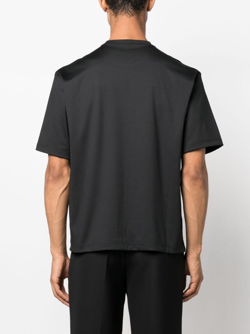 Black Logo Print T-shirt