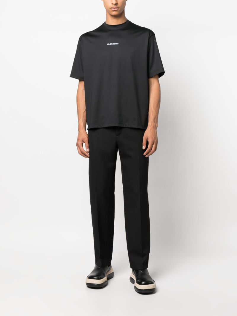 Black Logo Print T-shirt
