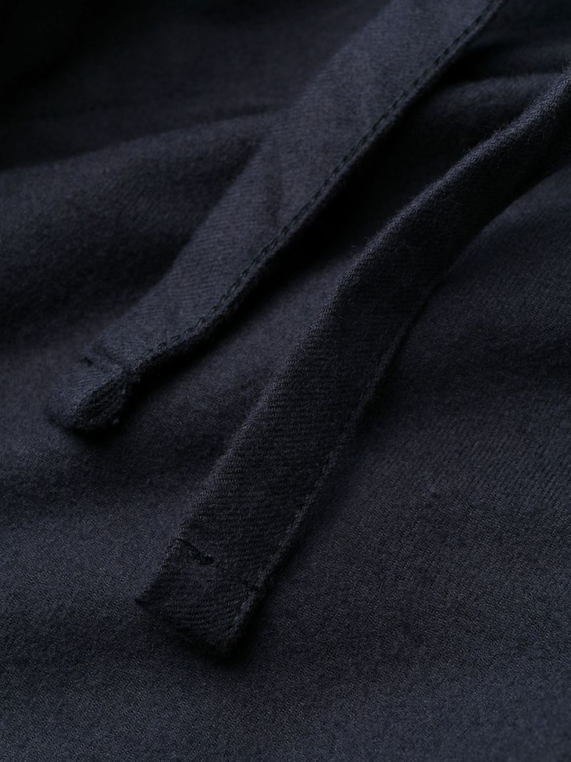 Navy Brushed Cotton Pyjamas Set