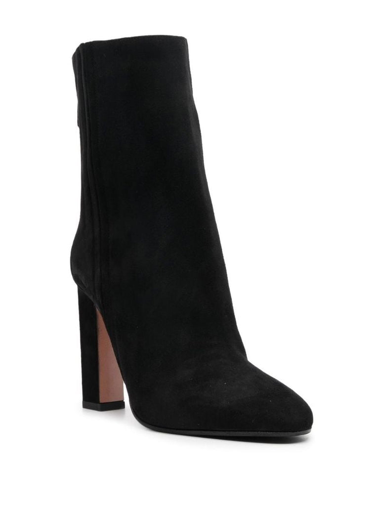 Black Joplin 105 Suede Ankle Boots