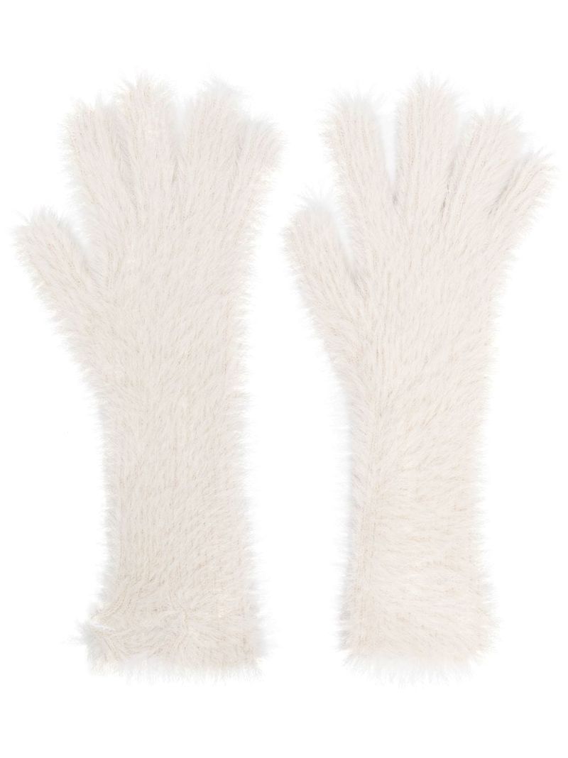 Neutral Les Gants Neve Fluffy Gloves