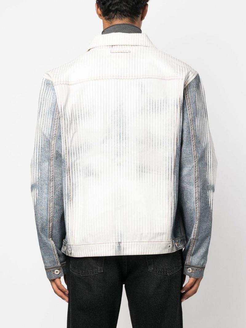 X Jean Paul Gaultier Blue Body Morph Denim Jacket