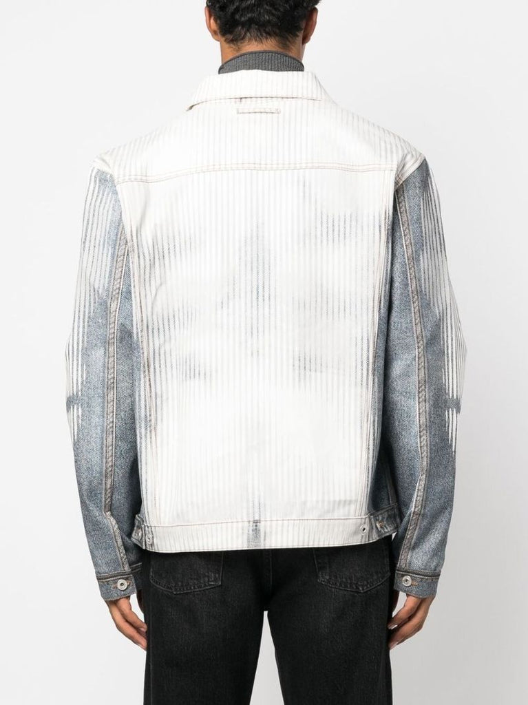 X Jean Paul Gaultier Blue Body Morph Denim Jacket