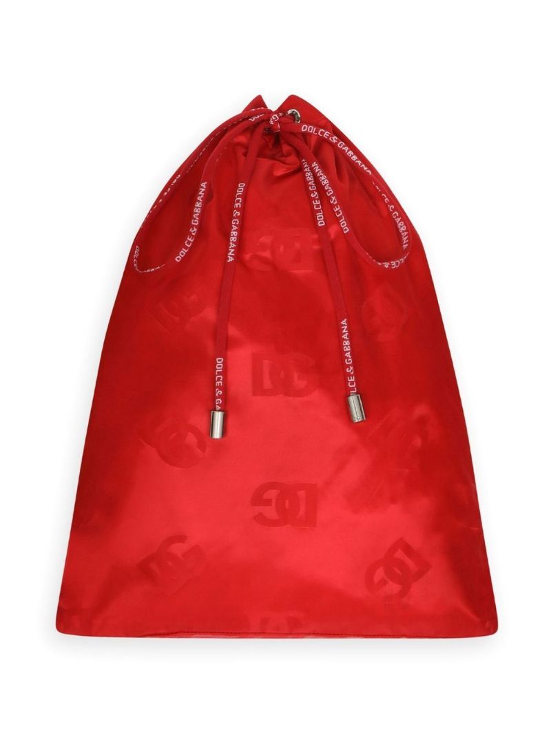 Red Logo Print Swim Shorts