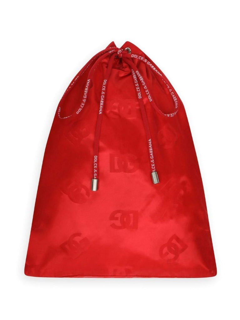 Red Logo Print Swim Shorts