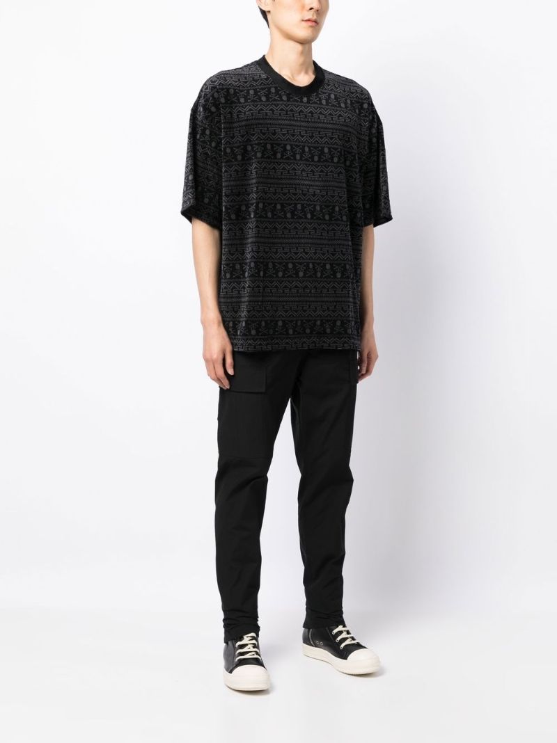 Black Abstract Pattern T-shirt