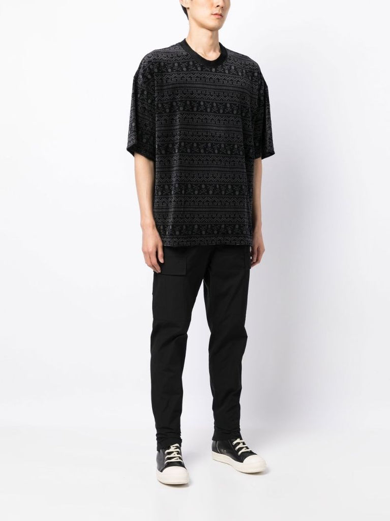 Black Abstract Pattern T-shirt
