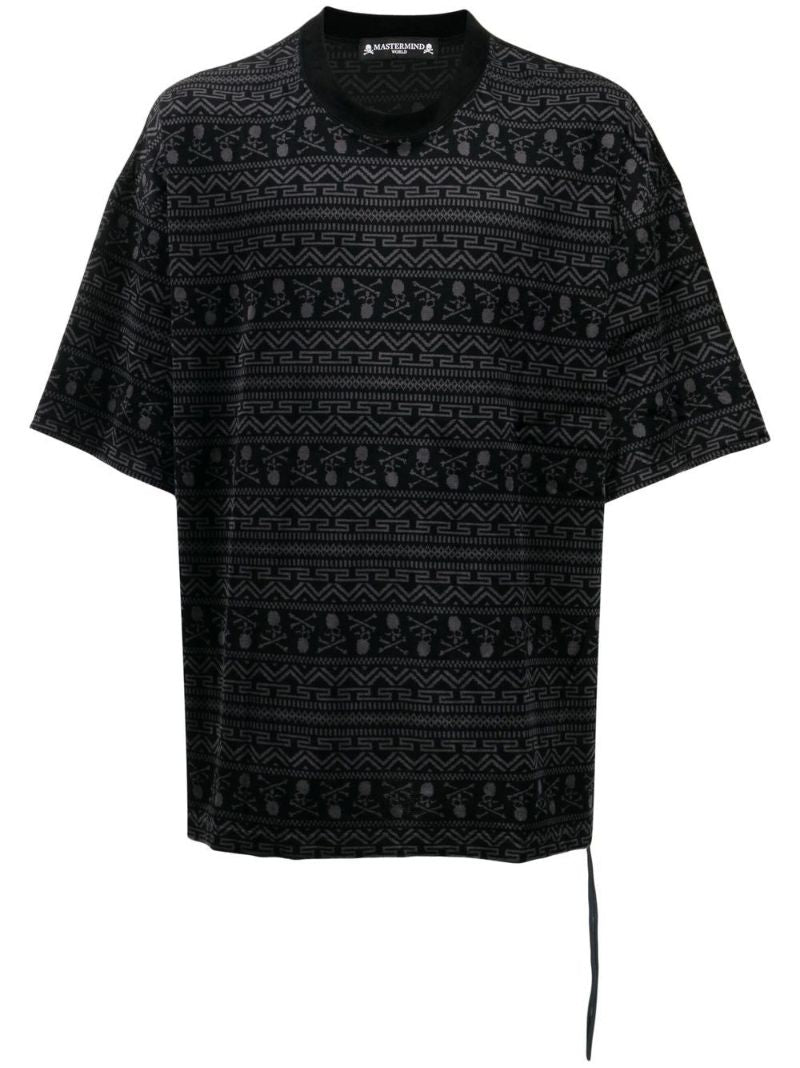 Black Abstract Pattern T-shirt