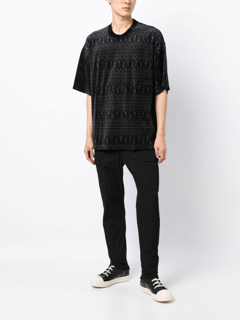 Black Abstract Pattern T-shirt