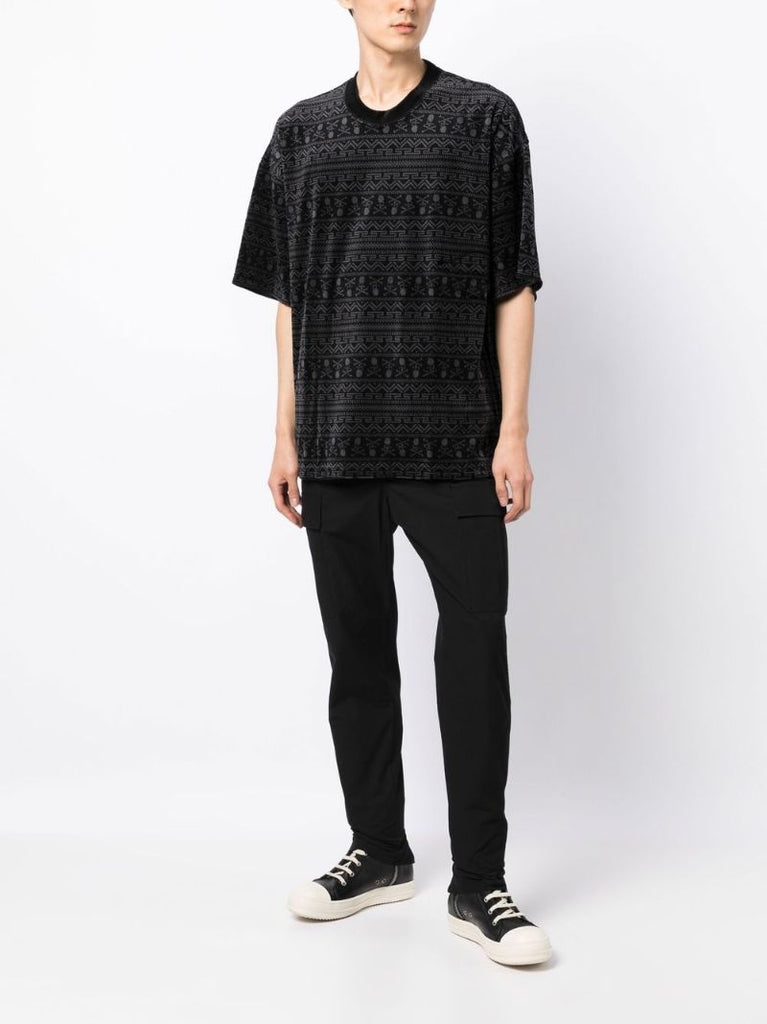 Black Abstract Pattern T-shirt